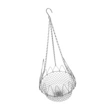 Foldable Metal Chicken Feeder Basket for Easy Hanging and Natural Pecking