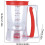 Leakproof Pancake Batter Dispenser with Precise Portion Control, Durable 900ml Muffin and Pancake Cup 5