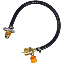 Propane Adapter Hose with Control Valve for Gas Grill, Griddle and Outdoor Tank Refill