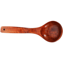 Japanese Style Wooden Soup Ladle with Ergonomic Long Handle and Durable Natural Wood Cooking Spoon