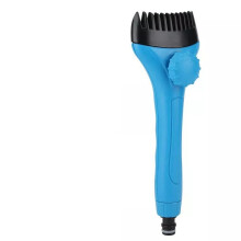 Triangular Weighted Pool Vacuum Head with Brush for Corners and Walls, Gentle Vinyl Care