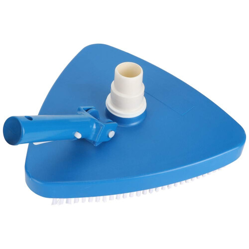Triangular Pool Vacuum Head with Dual Action Scrubbing and Quick Hose Connection for Easy Cleaning 1