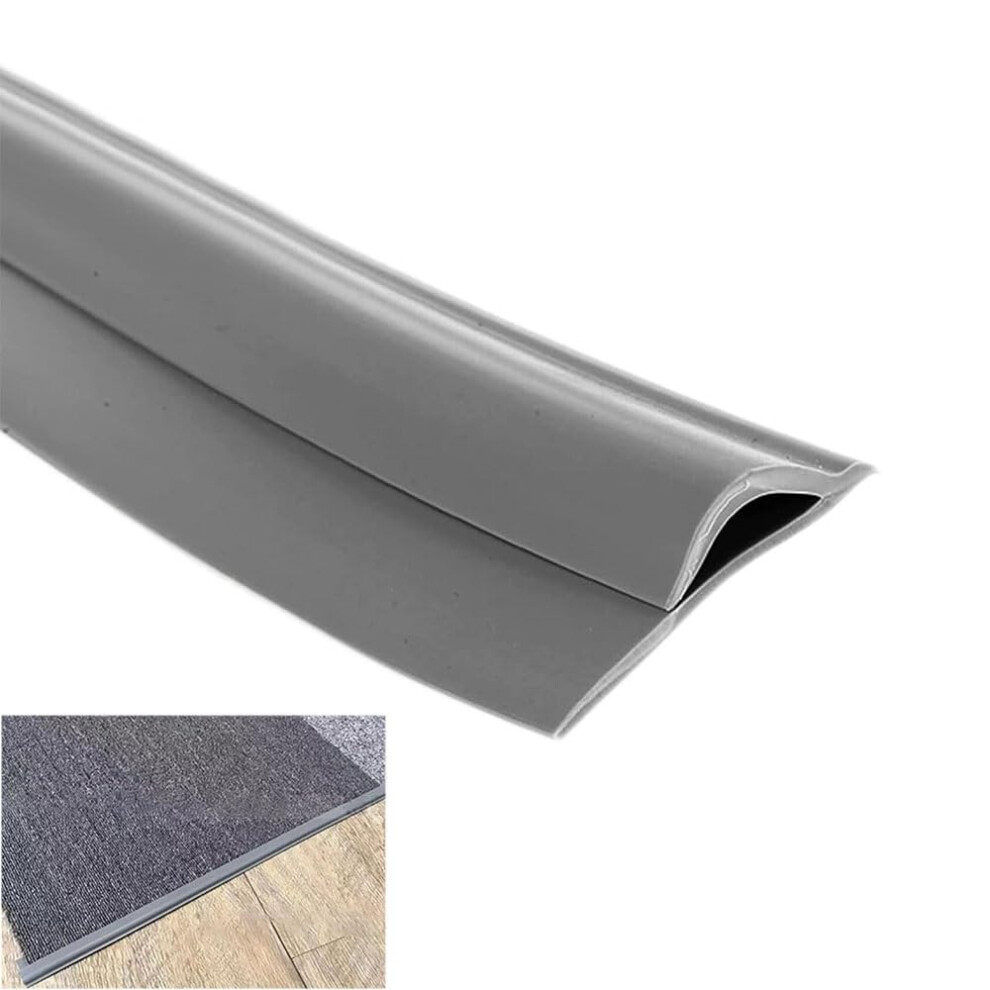 Self Adhesive Carpet To Tile Transition Strip Anti Slip Pvc Floor Edge Trim For Door Threshold Grey 9M 9073542896821