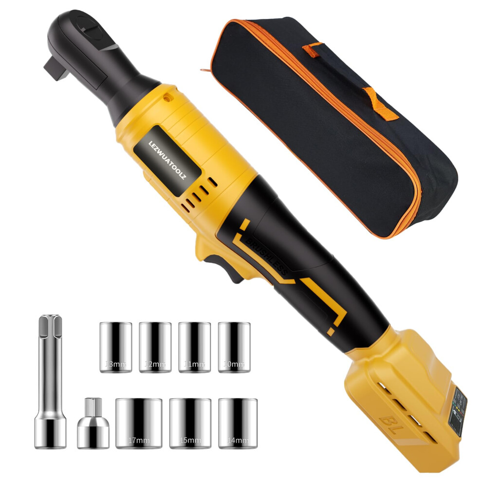 3/8 Inch Brushless Cordless Ratchet Wrench For Dewalt 20V Battery, Torque Tool Only 9073542356172