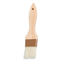 Large Wool Basting Brush with Wooden Handle Heat Resistant BBQ Brush for Kitchen Grill Baking