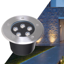 Underwater LED Pool Light IP68 Waterproof 12V Cold White Stainless Steel Fountain Ring Spotlight
