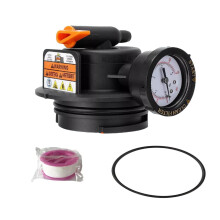 Pool Filter Air Relief Assembly with BuiltIn Pressure Gauge for Hayward ProGrid DE Filters