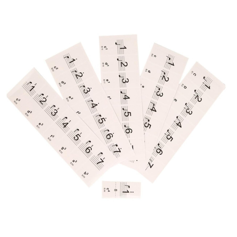 Piano Key Stickers For 88 And 61 Keys Keyboard Note Labels For Beginners, Easy Alignment And Removal 9073542324249