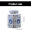 Ceramic Ginger Jar with Elegant Blue White Design for Home Decor and Versatile Storage 5