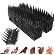 Bird Spikes 40Pack Humane Pigeon Deterrent for Roofs Fences Balconies, 4Row Adjustable WeatherResistant Design