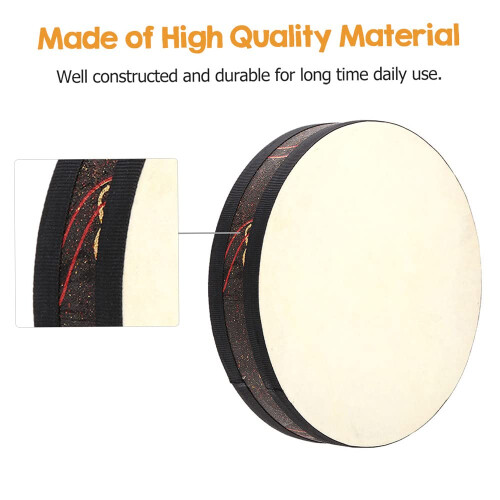 Ocean Wave Drum with Realistic Sea Sound Effects, Handheld Acoustic Percussion for Performance 1