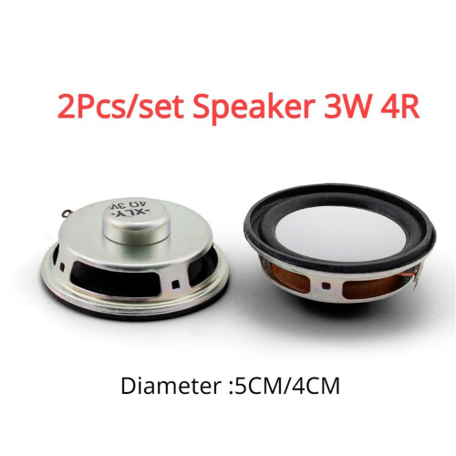 2pcs Mini Speaker 3W 4 Ohm 5cm Compact Small Loudspeaker for Easy Installation and Replacement 1