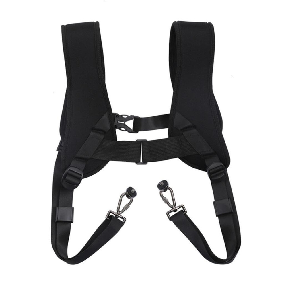 Dslr Camera Shoulder Strap Dual Harness With Quick Release Plates And Ergonomic Padded Support 9073542358053