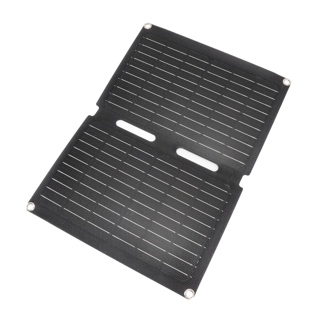 40W Portable Solar Panel Charger With Dual Usb, Etfe Foldable Monocrystalline For Camping Hiking 9053599373704