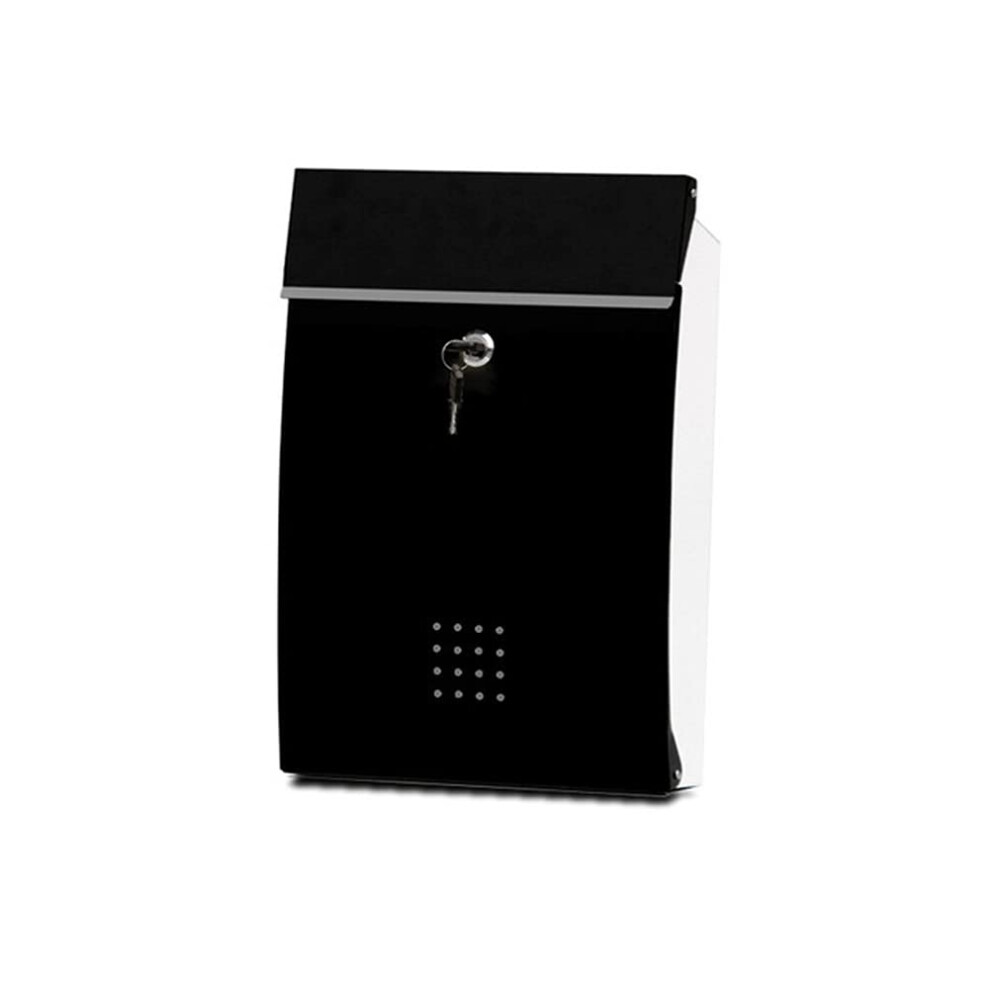 Wall Mounted Metal Mailbox With Lock And Keys, Weatherproof Rustproof Large Capacity Mail Box For Home Or Apartment 9330225522461