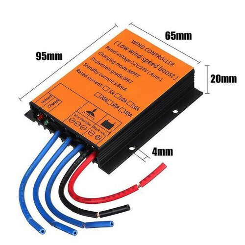 48V 3000W MPPT Wind Solar Hybrid Charge Controller with LCD Display for Stable Power Output 1