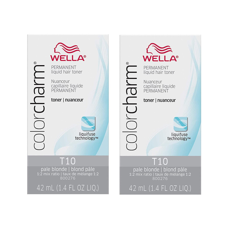 Wella (2-Pack) Color Charm Toner T10 Pale Blonde