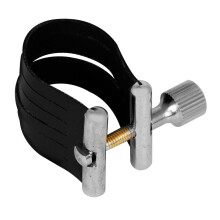 PU Leather Alto Saxophone Ligature Clip with Secure Reed Position and Scratch Protection
