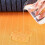 Khaki Rectangular Office Chair Mat 90x90cm Washable Floor Protector with AntiSlip Backing 3