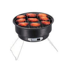Portable Charcoal Grill Foldable Lightweight BBQ for Camping Picnic Hiking and Backyard Cooking