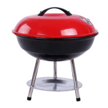 Portable Charcoal Grill for Camping Outdoor BBQ, Foldable Steel Construction, Easy Clean Design
