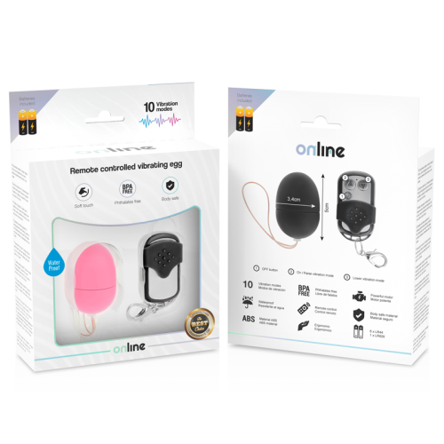 ONLINE - REMOTE CONTROL VIBRATING EGG S PINK 2