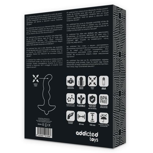 ADDICTED TOYS Vibratore Anale Nero 2