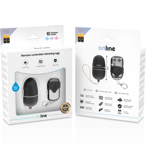 ONLINE - REMOTE CONTROL VIBRATING EGG M BLACK 2