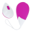 OHMAMA - TEXTURED VIBRATING EGG 10 MODES PURPLE AND WHITE 1