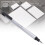 Gomma a penna 2,3 mm argento plastica/gomma 4