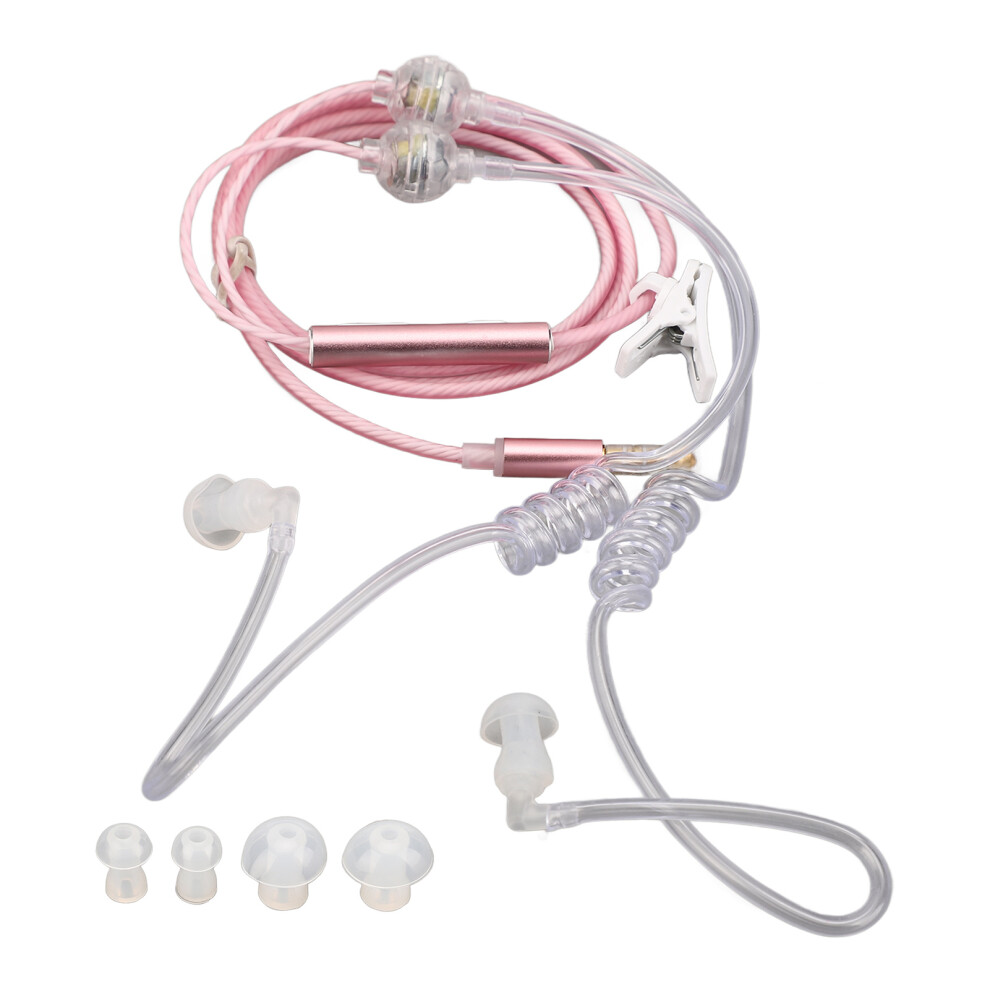Air Tube Earbuds, Noise Reduction, 3.5Mm Wired Headset Pink 4211390520313