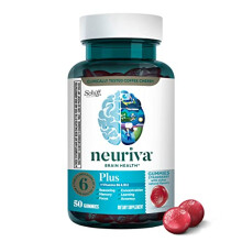 Schiff, Neuriva Saúde Cerebral, Plus Vitamina B6 & B12, Strawberry, 50 Gummies