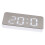Multifunktionale LED-Wecker mit 2 USB-Anschlüssen, Dimmer, 15,8 cm, Weiß 1
