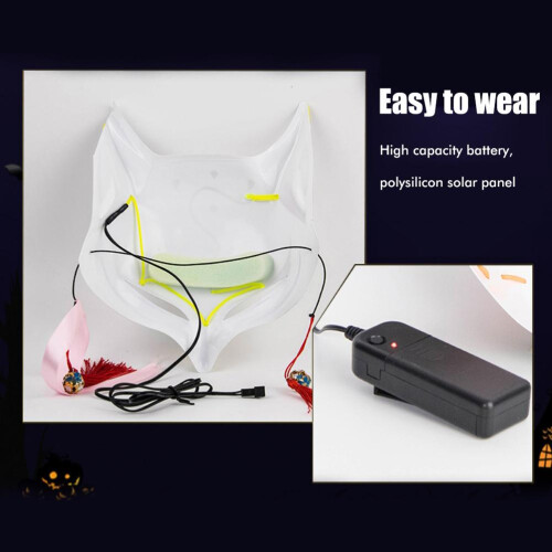 LED Fuchsmaske Karneval Party Dekor 2