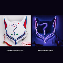 Halloween Gesichtsbedeckung LED Fuchs