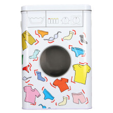 Iron Laundry Detergent Container With Multifunctional Storage Capabilities And Transparent Skylight, Long Lasting Durable Tin For Observe Amount And