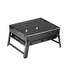 Foldable Portable Charcoal BBQ Grill with Thickened Metal for Outdoor Camping Picnic Patio