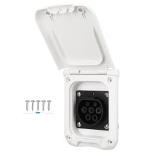 RV Power Inlet Box 7 Pin Weatherproof Cover for Motorhome Trailer Caravan Quick Connection