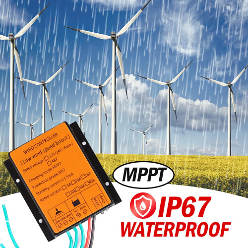 5000W 24V Wind Turbine Generator with MPPT Charge Controller for Battery Charging Stable Performance 2
