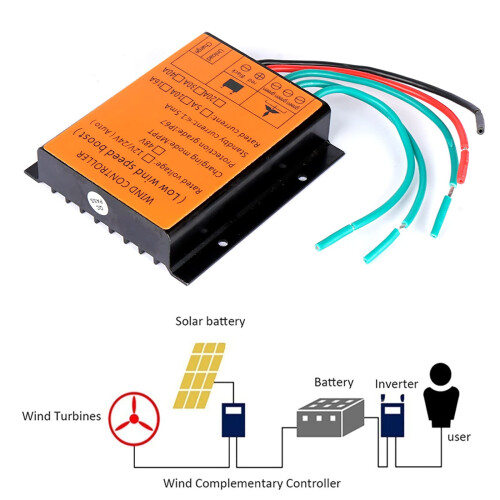 3000W 24V MPPT Wind Charge Controller for Wind Turbine Generator, Reliable Voltage Regulation 2