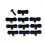 Misting Nozzle Kit 10 Pack 0.4mm Threaded Outdoor Water Mister Nozzle Replacement Set 1