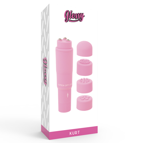 GLOSSY - KURT POCKET MASSAGER PINK 2