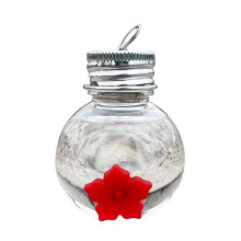 Bulb Shape Hummingbird Feeder Plastic Outdoor Bird Feeder for Garden Easy Hanging Installation