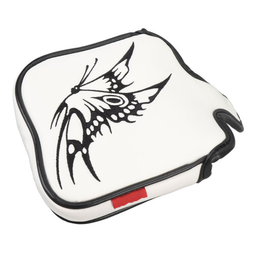 Embroidered White Putter Cover