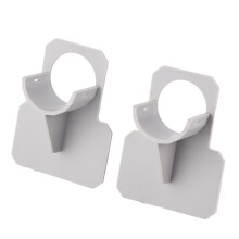 2 pcs Supports pour tuyaux de piscine, supports en ABS Bleu/Gris 10*8*3,8 cm