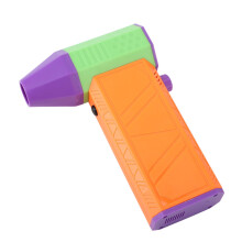 Electric Air Duster with Speed 130000 RPM Mini Turbo Fan USB Rechargeable for Keyboard and Car Cleaning (Orange)