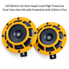 2er Set 125mm 12V Autohorn, 115dB, Hoch- und Tiefton