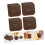 Kitchen Scraper Set 4pcs Multiuse Plastic Pot and Pan Cleaners with Ergonomic Grip and Surface Safe Edge 4