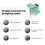 Macchina per dumpling a due dimensioni 1300 mAh Bianco/Verde 12