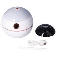 Ethereal Elegance Stille Mini Luchtbevochtiger, Draagbare Ultrasone Vochtinbrenger met Nachtlampje, Aromatherapie Diffuser voor Thuis en Op Reis